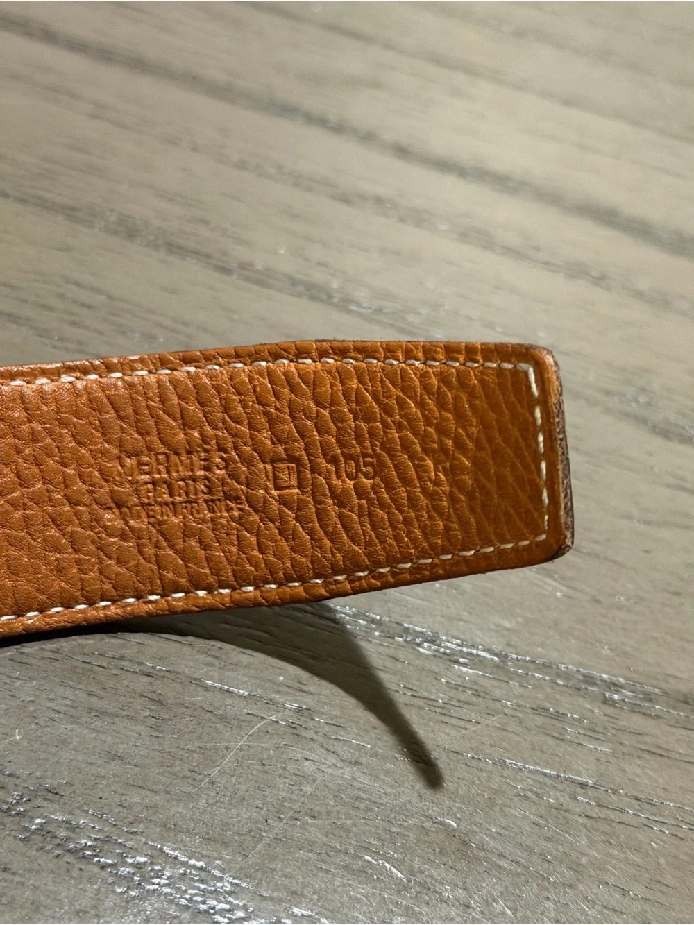 HERMÈS Men's Reversible Dress Belt Black/Brown Silver H Logo Buckle (Size 105)